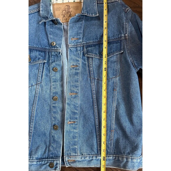 Bon Jour Jacket Men’s Medium Blue Rancher Denim Jean Coat 90s Clean Y2K Rare - Picture 8 of 10